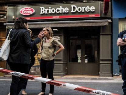 Lugar del ataque con explosivos el viernes en el centro de Lyon