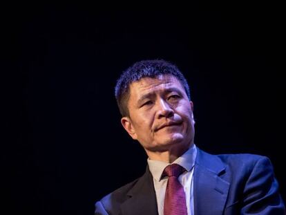 Zhou Fengsuo, el pasado 15 de abril en Praga. En vídeo, 30 años de Tiananmen.
