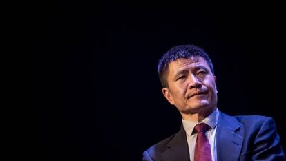 Zhou Fengsuo, el pasado 15 de abril en Praga. En vídeo, 30 años de Tiananmen.