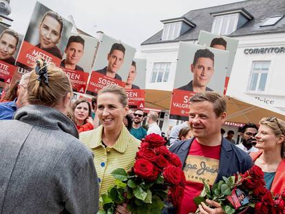 La líder socialdemócrata, Mette Frederiksen,el 5 de junio de 2019 en Aalborg. En vídeo, sus declaraciones tras el resultado de las elecciones.