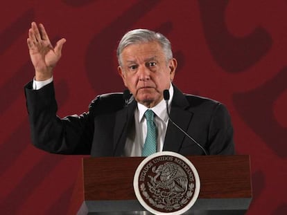 López Obrador, durante una de sus ruedas de prensa matutinas. En vídeo, declaraciones del presidente mexicano.
