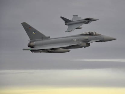 Dos Eurofighter, sobre el mar Báltico el pasado noviembre.