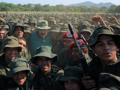 Nicolás Maduro, durante un acto castrense el pasado mayo.