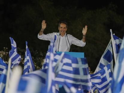 Mitsotakis cierra la campaña electoral el jueves en Atenas. En vídeo, perfil del líder conservador.