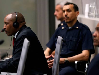 El exjefe de milicia congoleño Bosco Ntaganda, condenado por crímenes contra la humanidad, este lunes en la Corte Penal Internacional de La Haya.