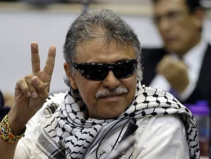 Jesús Santrich en una imagen de archivo en el Congreso de Colombia. AP