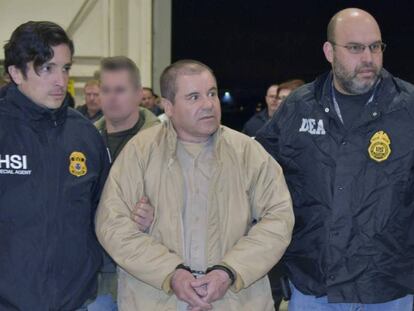 'El Chapo' Guzmán, después de ser extraditado.