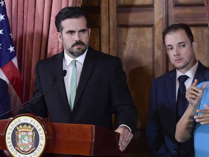 En vídeo, el gobernador de Puerto Rico, Ricardo Rossello, presenta su dimisión.