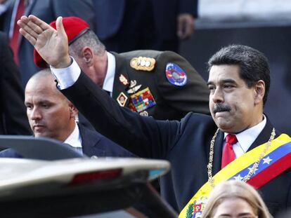 En vídeo, Nicolás Maduro, durante un acto protocolario.