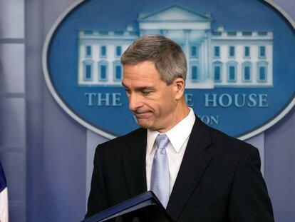 Ken Cuccinelli, el director en funciones del Servicio de Ciudadanía e Inmigración de Estados Unidos, este lunes en la Casa Blanca. / Vídeo: Declaraciones de Cuccinelli.