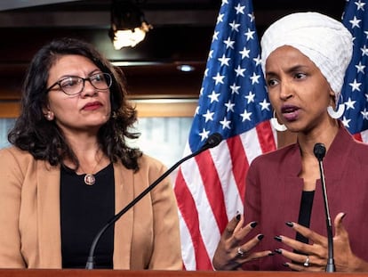 Las congresistas Rashida Tlaib e Ilhan Omar, el pasado julio.