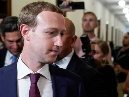 Mark Zuckerberg, en el Senado el pasado 19 de septiembre. En vídeo, audio de las críticas del CEO de Facebook a Elizabeth Warren.