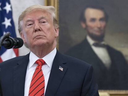 El presidente Donald Trump. En vídeo, crónica de las presuntas presiones de Trump a Australia.