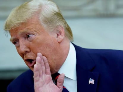 El presidente Donald Trump, en el Despacho Oval.