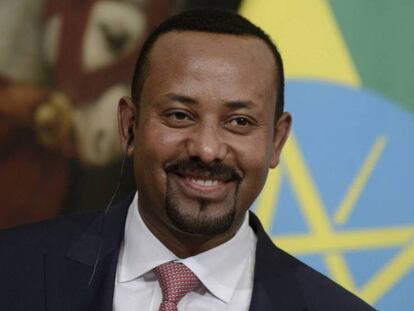 El primer ministro etíope, Abiy Ahmed, en una visita en Roma en enero. En vídeo, así es el premiado con el Nobel de la Paz.