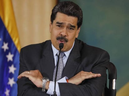 Nicolás Maduro, en una conferencia de prensa en Caracas. En vídeo, el presidente de Venezuela habla ante los medios sobre el asiento obtenido en el Consejo de Derechos Humanos de la ONU