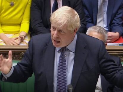 El primer ministro británico, Boris Johnson. En vídeo, el resultado de la votación y la reacción de Johnson.