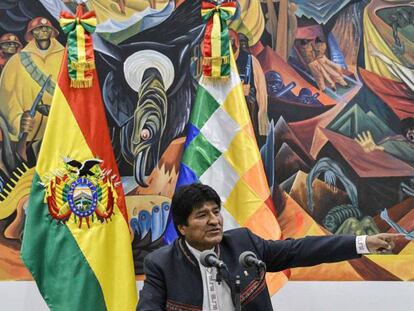 Evo Morales, este jueves durante una conferencia de prensa. En vídeo, declaraciones del presidente boliviano.