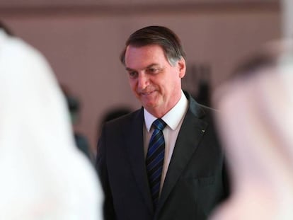 Jair Bolsonaro en Abu Dhabi el pasado 27 de octubre. En vídeo, declaraciones de Bolsonaro.