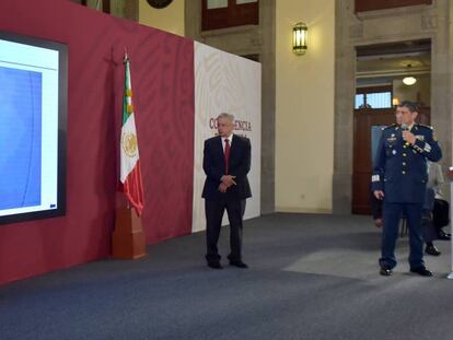 Andrés Manuel López Obrador el miércoles en Palacio Nacional