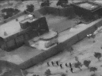 Captura de vídeo que muestra el asalto de fuerzas especiales de EEUU a la casa de Al Bagdadi, el 26 de octubre. En vídeo, los vídeos del ataque a Al Bagdadi difundidos por el Pentágono.