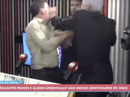 En vídeo, la pelea entre los periodistas.