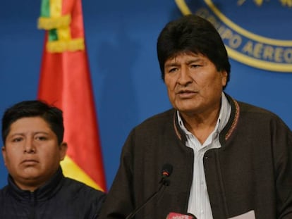 Evo Morales, este domingo en El Alto. En vídeo, los acontecimientos que han dado lugar a la dimisión.
