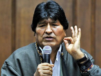 Evo Morales, expresidente boliviano, en Ciudad de México. En vídeo, entrevista de EL PAÍS a Morales tras su salida de Bolivia.