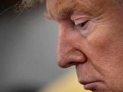 El presidente estadounidense Donald Trump en la Casa Blanca. En vídeo, las claves del 'impeachment'.