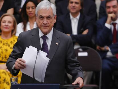 El presidente Sebastián Piñera en una conferencia en el palacio de La Moneda de Santiago de Chile, el 23 de diciembre. En vídeo, Piñera matiza sus palabras en la CNN.