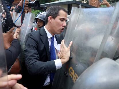 Juan Guaidó este martes en la Asamblea Nacional.