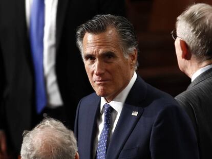 El senador republicano por Utah Mitt Romney. En vídeo, Romney, explica los motivos para votar a favor de la destitución de Trump.