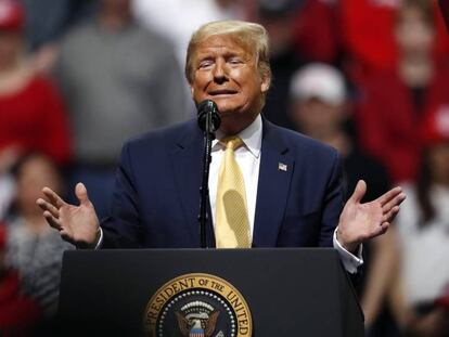 Donald Trump, en un mitin político en Colorado este jueves. En vídeo, sus declaraciones sobre el Oscar a la película 'Parásitos'.