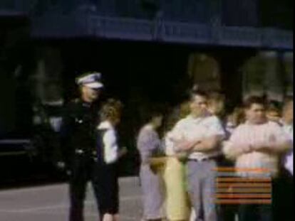 La película, oculta durante 40 años, fue filmada unos 90 segundos antes de morir. Hoy son difundidas por un museo de Dallas.