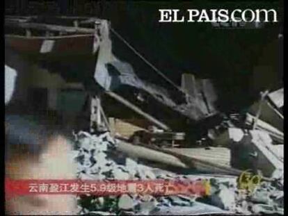 Al menos tres muertos en el terremoto de Yunnan, en China
