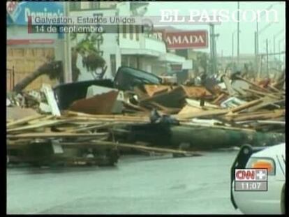 El rastro de Ike a su paso por Texas deja numerosos destrozos