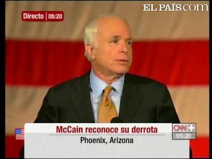 Resultados Elecciones USA: Mccain acepta la derrota