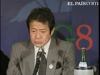 Durante una rueda de prensa en el G7 apareció con evidentes signos de embriaguez.