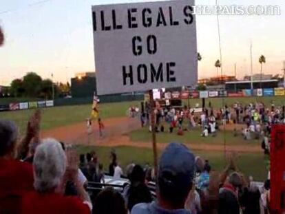 "Illegals go home"