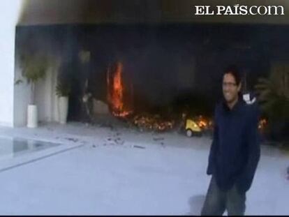 Tiroteos, disturbios y saqueos en las calles de Túnez. La mansión de uno de los sobrinos del derrocado presidente de Túnez, Ben Ali, ha sido incendiada.