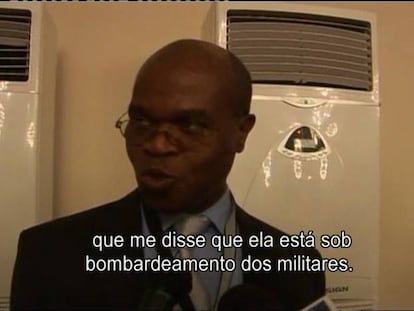 Pieza de TVI con la entrevista telefónica al corresponsal de la Agencia Lusa en Bissau (subtitulado en portugués).