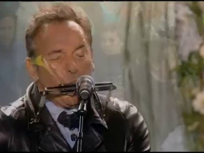 Bruce Springsteen actuó por sorpresa en el concierto homenaje de Oslo.