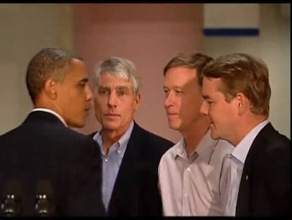 Obama visita a las víctimas de la matanza del cine de Colorado