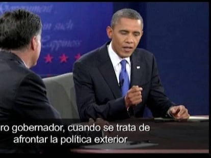 Obama vence en el debate final al mantener a la defensiva a Romney