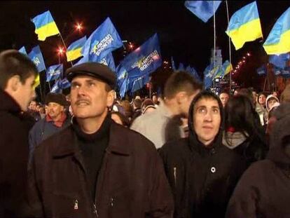 El partido del presidente Yanukóvich lidera las elecciones en Ucrania