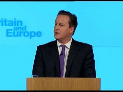 Extracto del discurso de Cameron en el que anuncia la celebración de un referéndum sobre la UE.