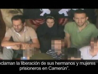 Un grupo terrorista nigeriano muestra un vídeo de la familia francesa