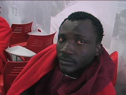 Naufragio de una patera en aguas del Estrecho