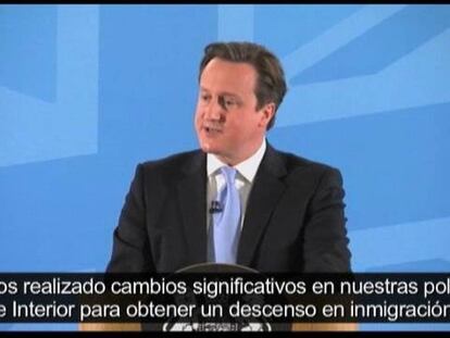 Cameron endurecerá el acceso de los inmigrantes a las prestaciones sociales