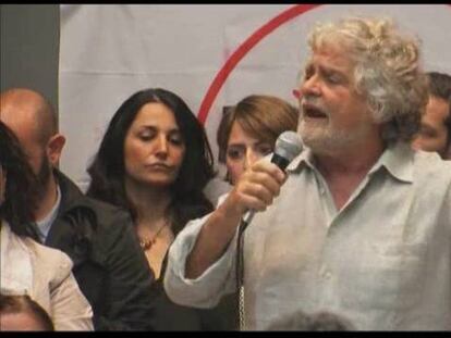 Beppe Grillo moviliza a sus seguidores contra la elección de Napolitano